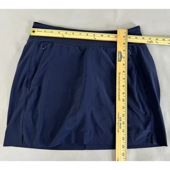 Athleta Sojo‎ Skort Size 10 Blue Lightweight Stretch With Built-In Shorts - Picture 2 of 7